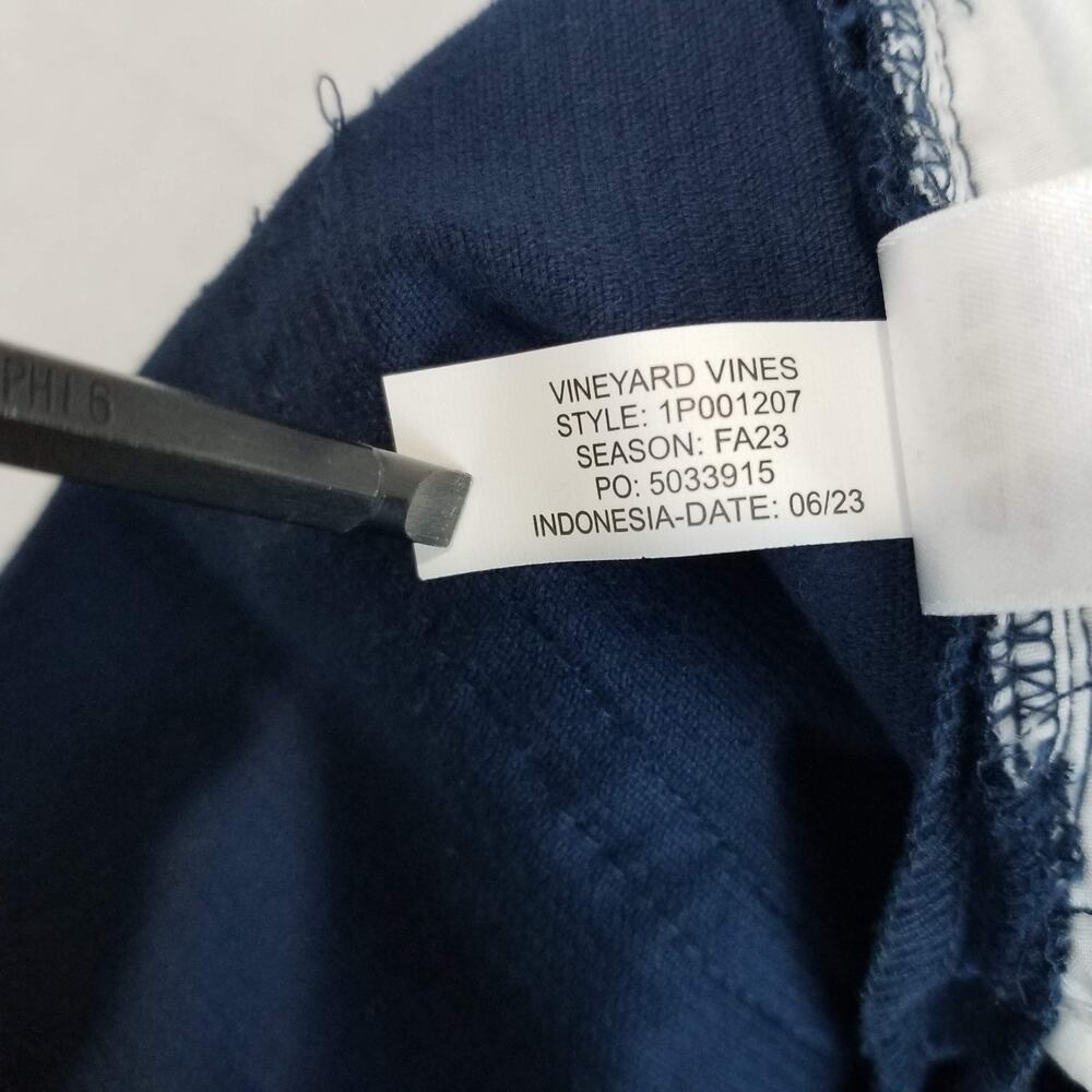 Vineyard Vines Pants Mens 34x32 Navy Corduroy 5-Pocket Stretch Style 1P001207 - Picture 7 of 11